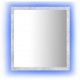 Sonata H LED огледало за баня, бетонно сиво, 40x8,5x37 см, акрил