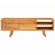 Sonata H ТВ шкаф с рафт Кафяво 110 x 30 x 40 cm Солидно акациево дърво