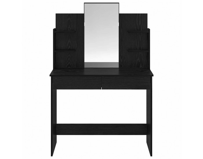 Sonata H Облекателна маса с огледало с рафт Черния дъб 96 x 39 x 142 см