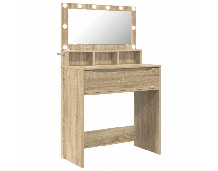 Sonata H Тоалетки за спалня с чекмедже Сонома дъб 80 x 39,6 x 135 см