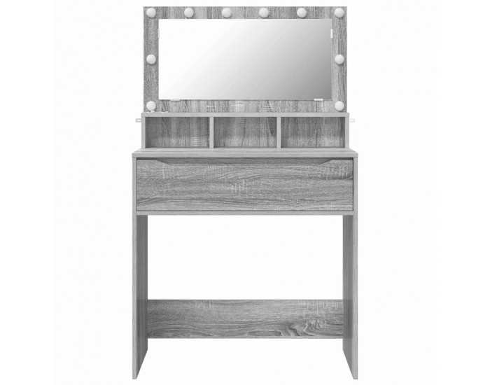 Sonata H Тоалетки за спалня с чекмедже Сив Сонома 80 x 39,6 x 135 см