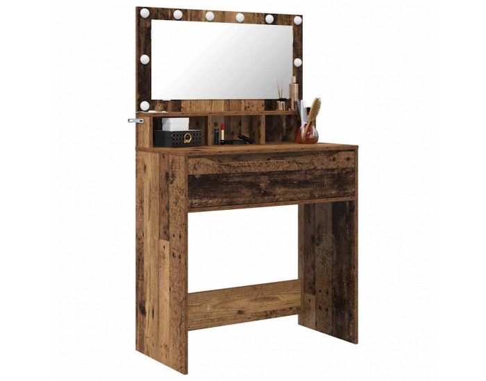 Sonata H Тоалетки за спалня с чекмедже Старо дърво 80 x 39,6 x 135 см