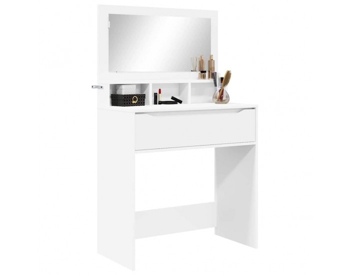 Sonata H Тоалетки за спалня Бяло 80 x 39,6 x 135 см Инженерно дърво