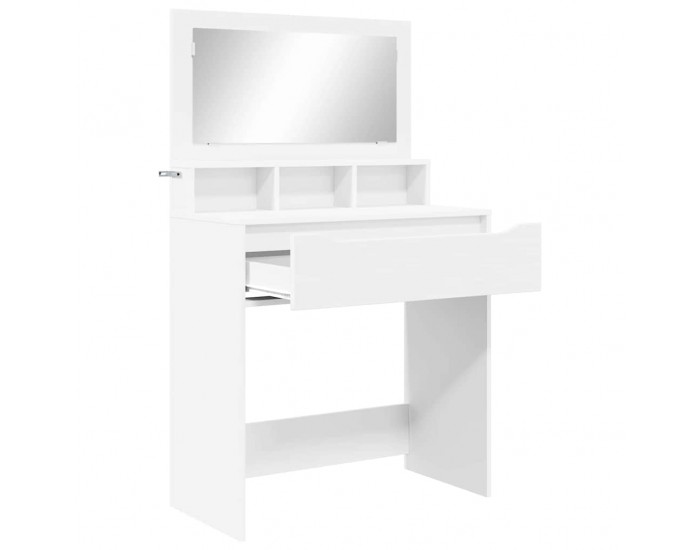 Sonata H Тоалетки за спалня Бяло 80 x 39,6 x 135 см Инженерно дърво