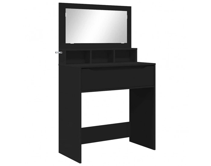Sonata H Тоалетки за спалня Черно 80 x 39,6 x 135 см Инженерно дърво