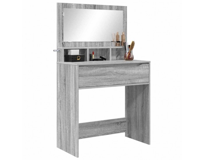 Sonata H Тоалетки за спалня с чекмедже Сив Сонома 80 x 39,6 x 135 см