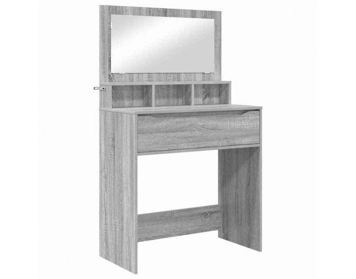 Sonata H Тоалетки за спалня с чекмедже Сив Сонома 80 x 39,6 x 135 см