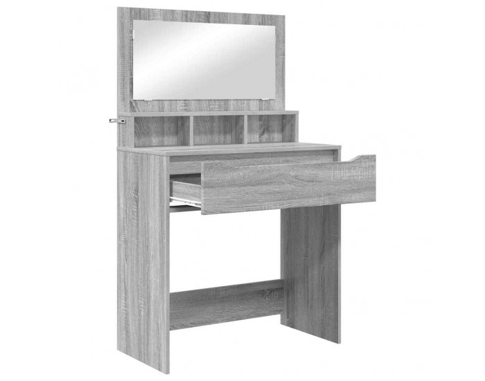 Sonata H Тоалетки за спалня с чекмедже Сив Сонома 80 x 39,6 x 135 см