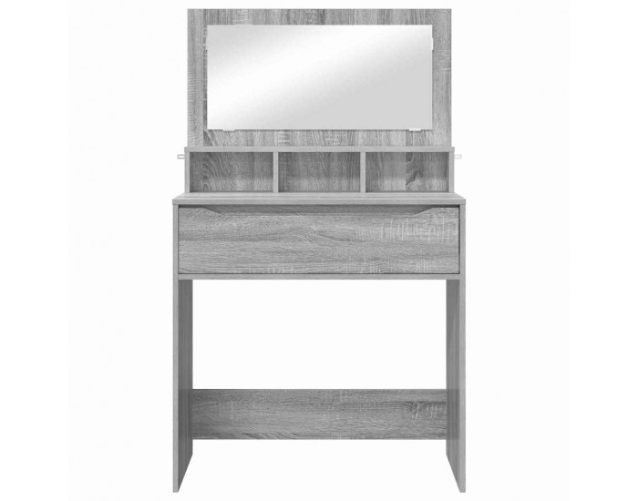 Sonata H Тоалетки за спалня с чекмедже Сив Сонома 80 x 39,6 x 135 см
