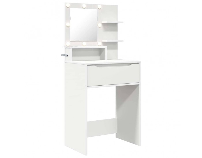 Sonata H Тоалетки за спалня Бяло 80 x 39,6 x 135 см Инженерно дърво