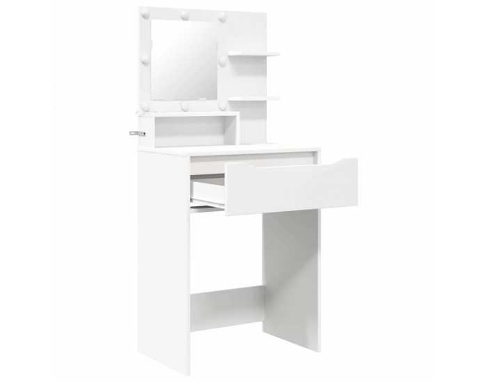 Sonata H Тоалетки за спалня Бяло 80 x 39,6 x 135 см Инженерно дърво