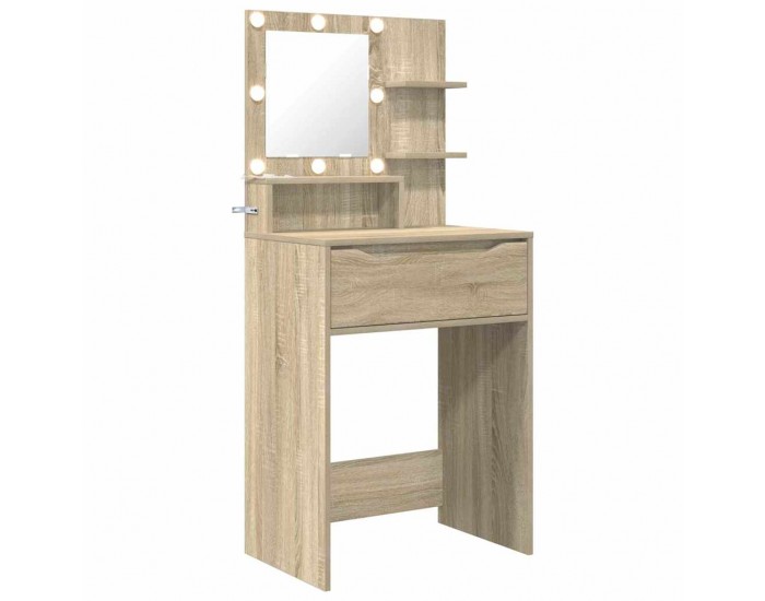 Sonata H Тоалетки за спалня с чекмедже Сонома дъб 80 x 39,6 x 135 см