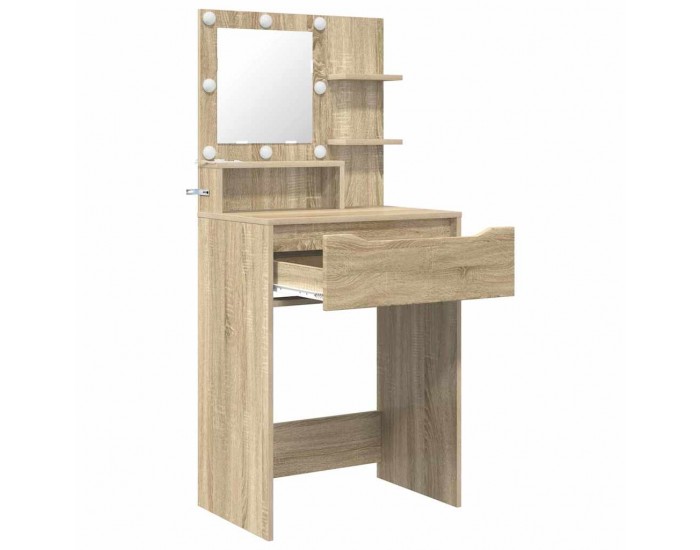 Sonata H Тоалетки за спалня с чекмедже Сонома дъб 80 x 39,6 x 135 см