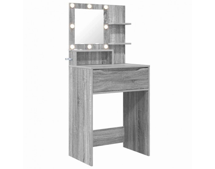 Sonata H Тоалетки за спалня с чекмедже Сив Сонома 80 x 39,6 x 135 см