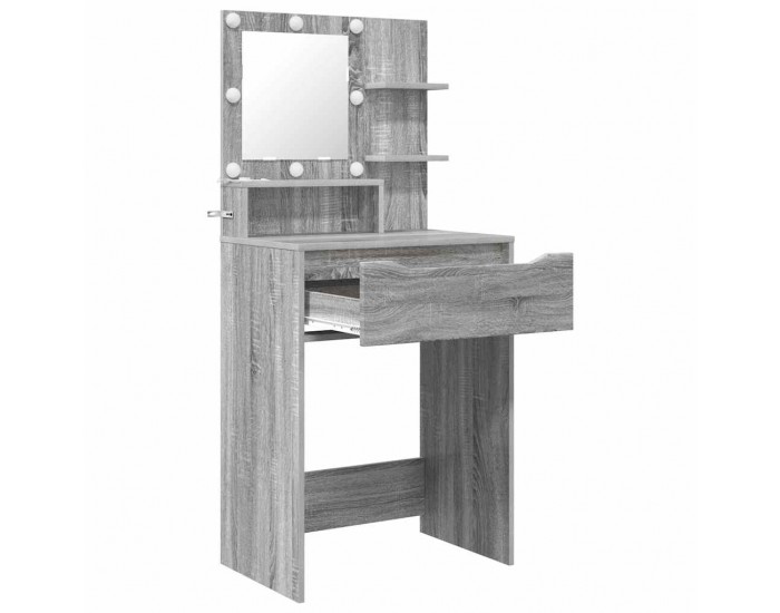 Sonata H Тоалетки за спалня с чекмедже Сив Сонома 80 x 39,6 x 135 см