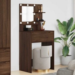 Sonata H Тоалетки за спалня Кафяв дъб 80 x 39,6 x 135 см Инженерно дърво - Măsuțe de toaletă și oglinzi
