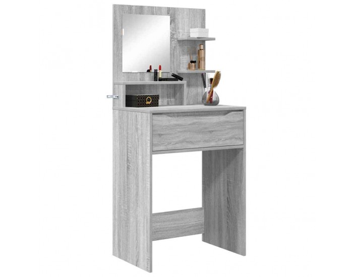 Sonata H Тоалетки за спалня с чекмедже Сив Сонома 80 x 39,6 x 135 см