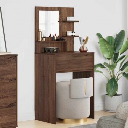 Sonata H Тоалетки за спалня Кафяв дъб 80 x 39,6 x 135 см Инженерно дърво - Măsuțe de toaletă și oglinzi