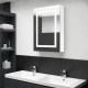 Sonata H LED шкаф с огледало за баня, сияйно бяло, 50x13x70 см
