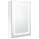 Sonata H LED шкаф с огледало за баня, сияйно бяло, 50x13x70 см