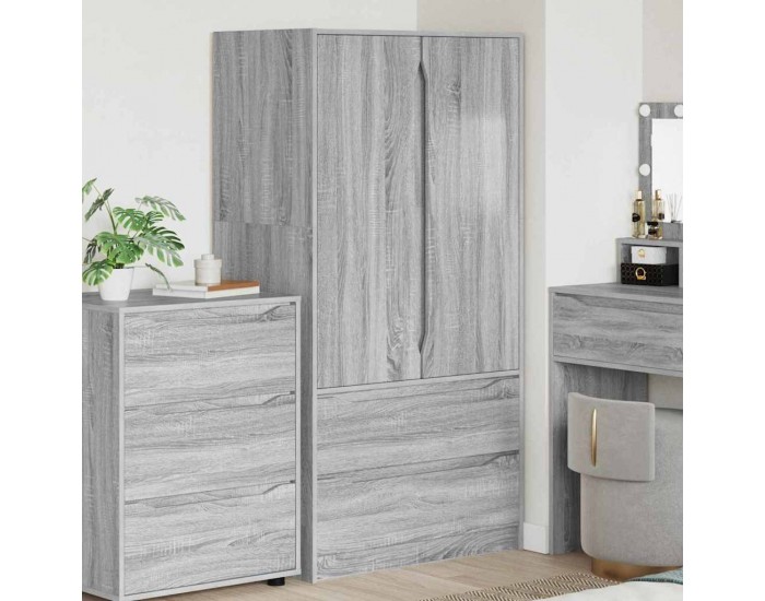 Sonata H Шкаф за баня Сив Сонома 79,5 x 49 x 156 см Инженерно дърво
