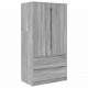 Sonata H Шкаф за баня Сив Сонома 79,5 x 49 x 156 см Инженерно дърво