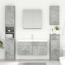 Sonata H Шкаф за мивка Циментено сиво 38,5 x 100 x 46 см Инженерно дърво - Dulapuri de baie
