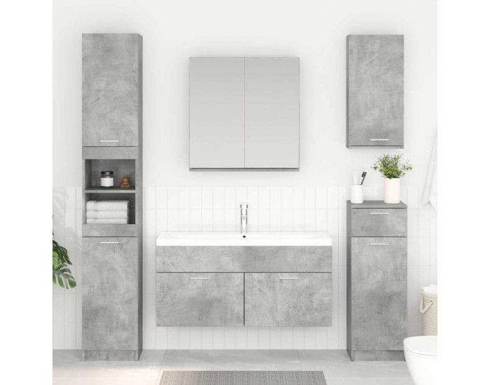 Sonata H Шкаф за мивка Циментено сиво 38,5 x 100 x 46 см Инженерно дърво