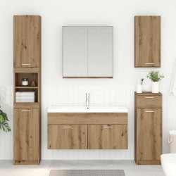 Sonata H Шкаф за мивка с врата Дъб 38,5 x 100 x 46 см Инженерно дърво - Dulapuri de baie