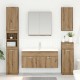 Sonata H Шкаф за мивка с врата Дъб 38,5 x 100 x 46 см Инженерно дърво