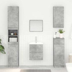 Sonata H Шкаф за мивка Циментено сиво 38,5 x 41 x 48 см Инженерно дърво - Dulapuri de baie