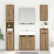 Sonata H Шкаф за баня с врата Дъб 64,5 x 33,5 x 59 см Инженерно дърво