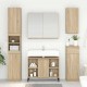 Sonata H Шкаф за мивка с рафт със съхранение Сонома дъб 80 x 33 x 60 см