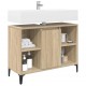 Sonata H Шкаф за мивка с рафт със съхранение Сонома дъб 80 x 33 x 60 см