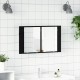 Sonata H Шкаф с огледало за баня с рафт Черния дъб 80 x 12 x 45 см