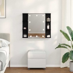 Sonata H Шкаф с огледало Черния дъб 70 x 16,5 x 60 см Инженерно дърво - Dulapuri de baie