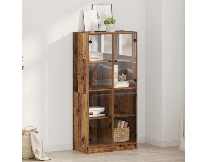 Sonata H Висок шкаф Старо дърво 68 x 37 x 142 см Инженерно дърво
