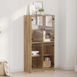 Sonata H Висок шкаф Дъб 68 x 37 x 142 см Инженерно дърво - Corpuri, vitrine, biblioteci modulare