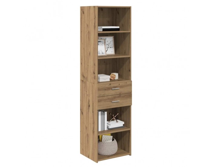 Sonata H Висок шкаф с чекмедже Дъб 50 x 42,5 x 185 см Инженерно дърво