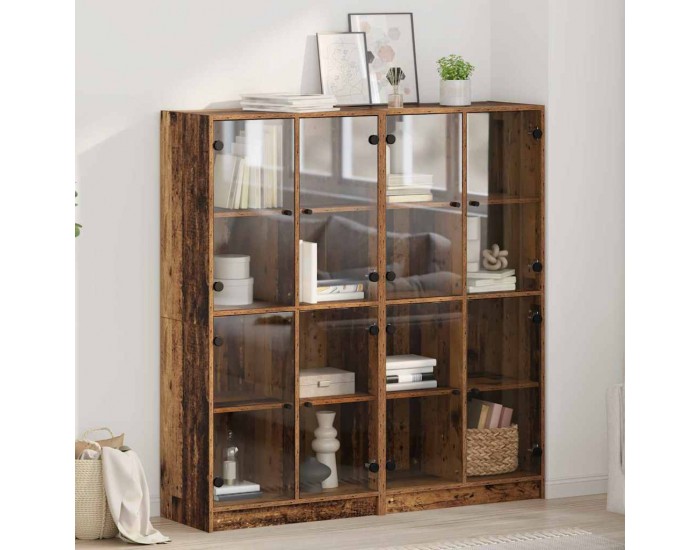 Sonata H Висок шкаф 2 pcs Старо дърво 136 x 37 x 142 см Инженерно дърво