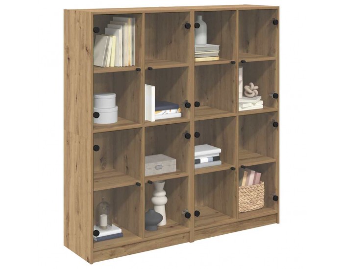 Sonata H Висок шкаф 2 pcs Дъб 136 x 37 x 142 см Инженерно дърво