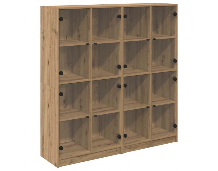 Sonata H Висок шкаф 2 pcs Дъб 136 x 37 x 142 см Инженерно дърво