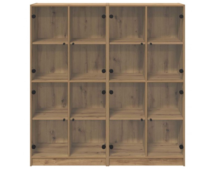 Sonata H Висок шкаф 2 pcs Дъб 136 x 37 x 142 см Инженерно дърво