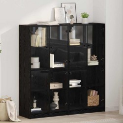 Sonata H Висок шкаф 2 pcs Черния дъб 136 x 37 x 142 см Инженерно дърво - Living