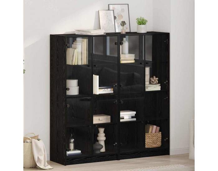 Sonata H Висок шкаф 2 pcs Черния дъб 136 x 37 x 142 см Инженерно дърво