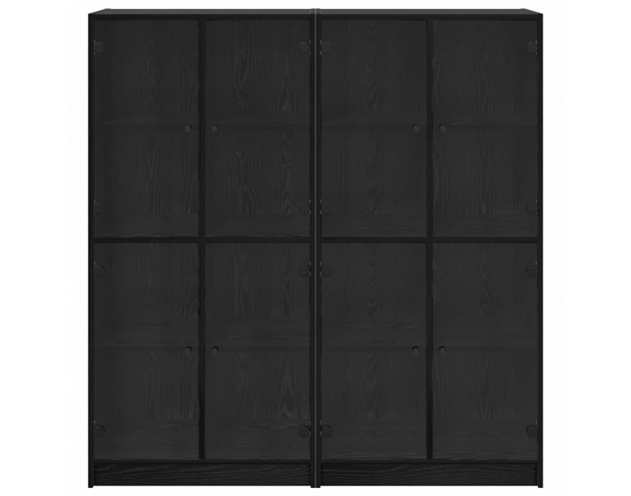 Sonata H Висок шкаф 2 pcs Черния дъб 136 x 37 x 142 см Инженерно дърво