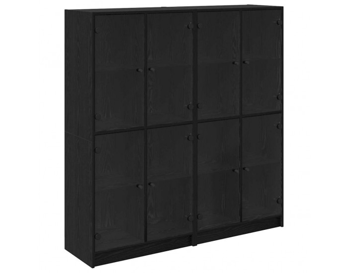 Sonata H Висок шкаф 2 pcs Черния дъб 136 x 37 x 142 см Инженерно дърво