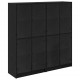 Sonata H Висок шкаф 2 pcs Черния дъб 136 x 37 x 142 см Инженерно дърво