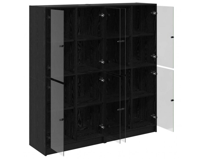 Sonata H Висок шкаф 2 pcs Черния дъб 136 x 37 x 142 см Инженерно дърво