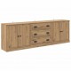Sonata H Скейдбордове с чекмедже 3 pcs Старо дърво 210 x 35,5 x 67,5 см